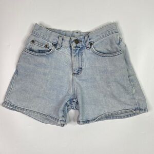 Vintage LEE Light Wash Denim Shorts Size 28